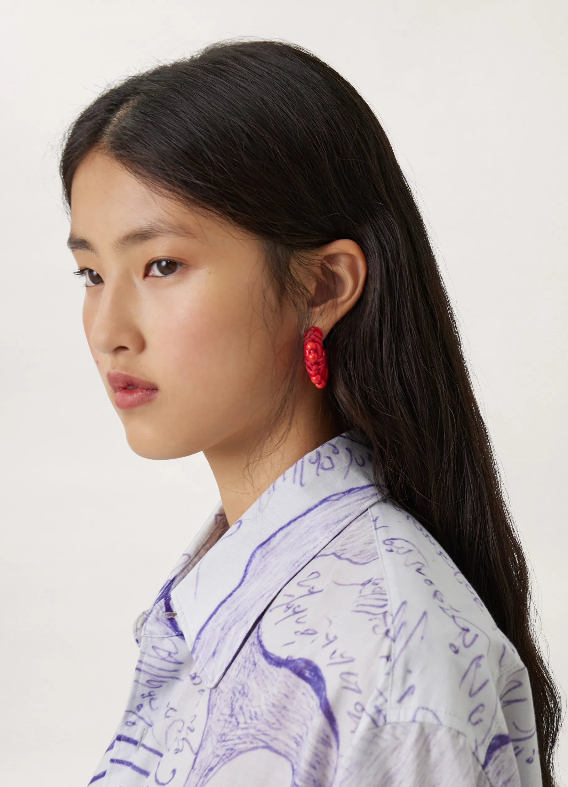 Tied Up Pearls Hoops