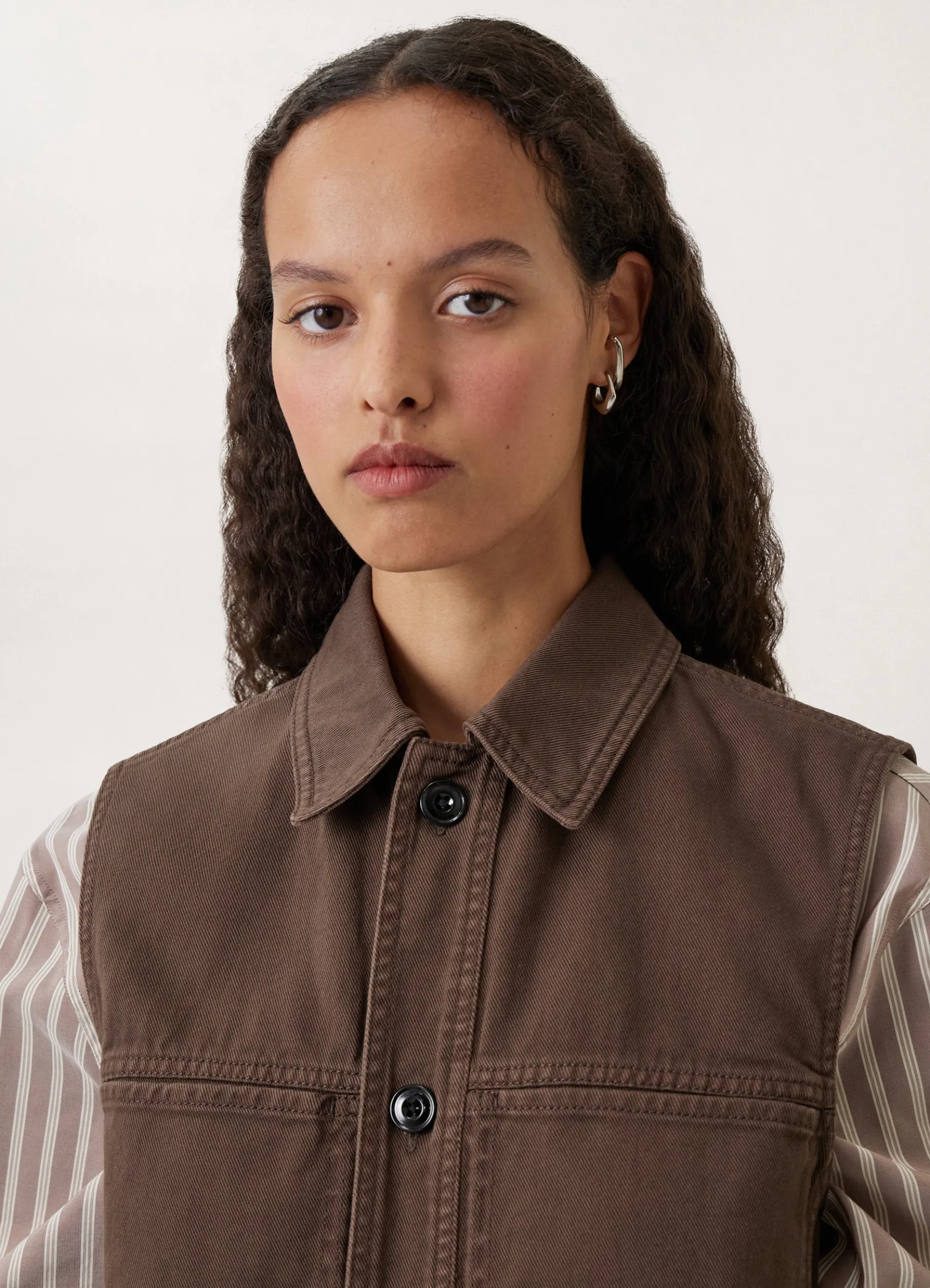 Denim Sleeveless Jacket