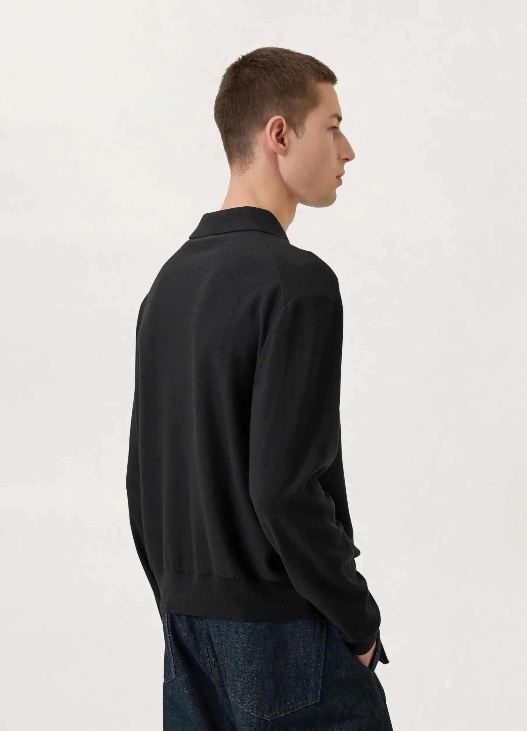Convertible Collar Knit Shirt