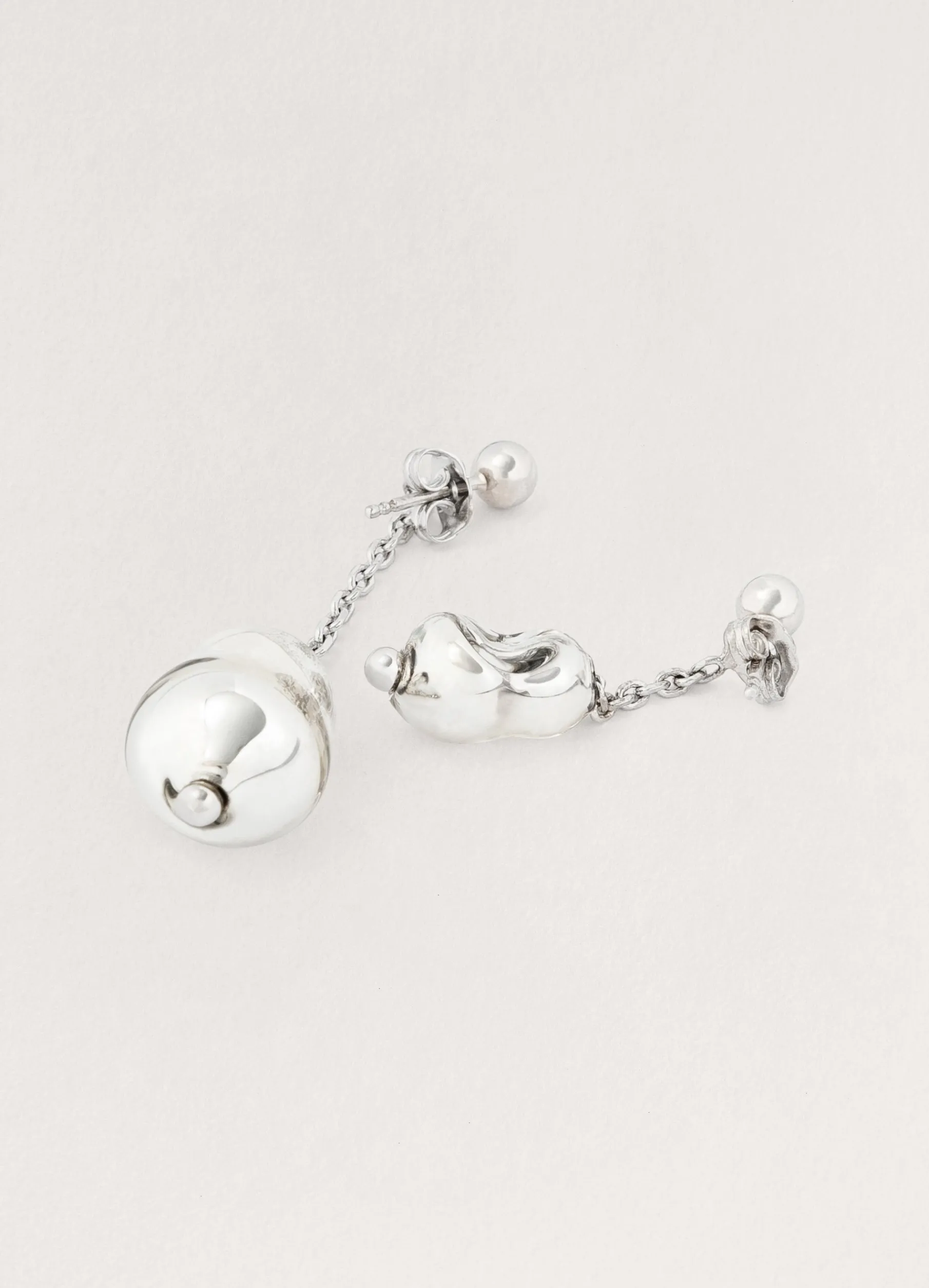 Pearl Asymmetrical Earrings
