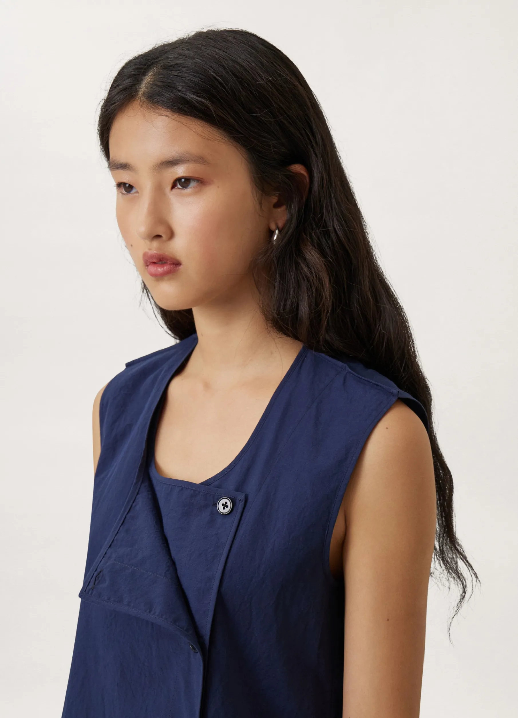 Asymmetric Layered Sleeveless Top