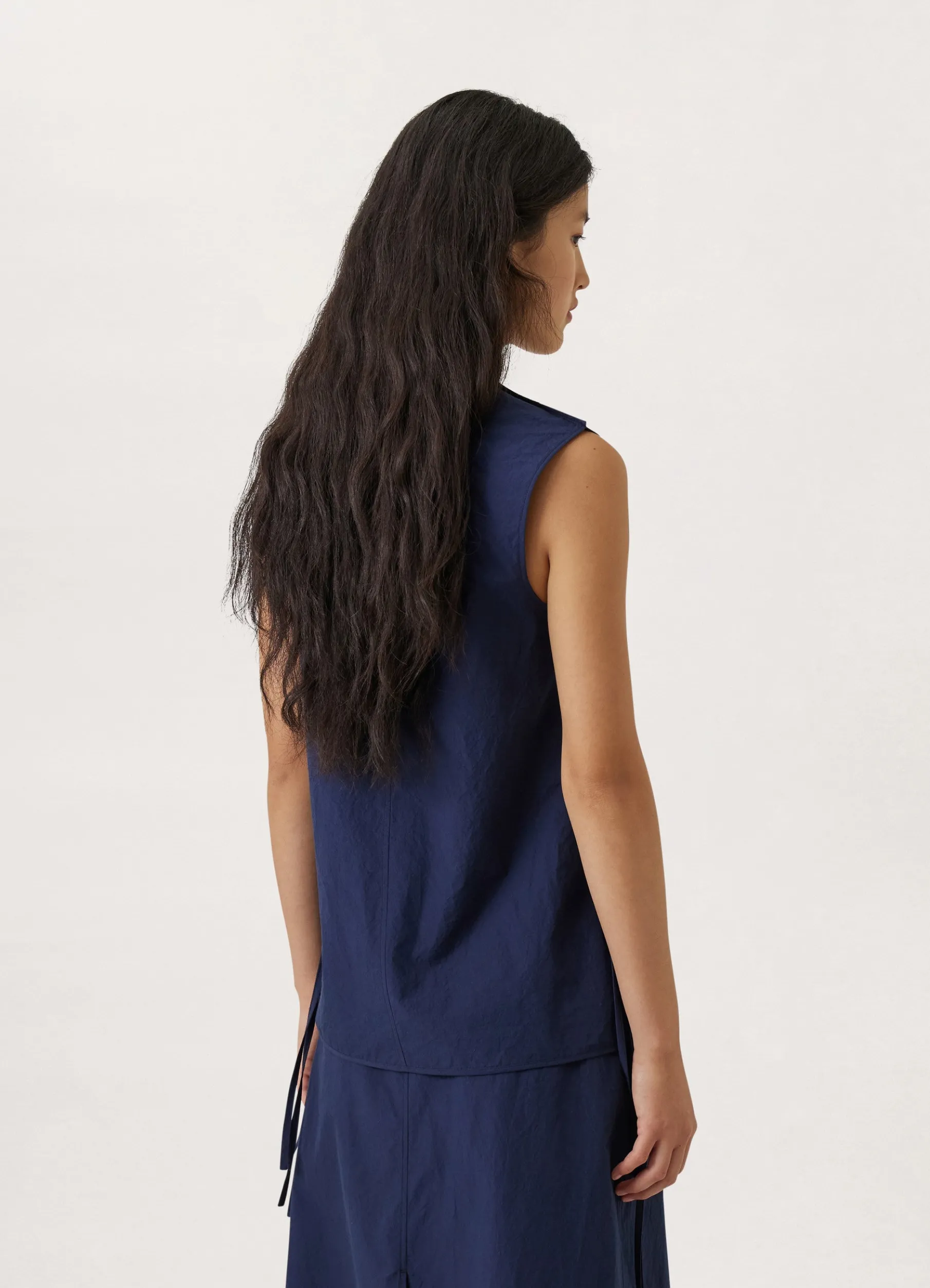 Asymmetric Layered Sleeveless Top