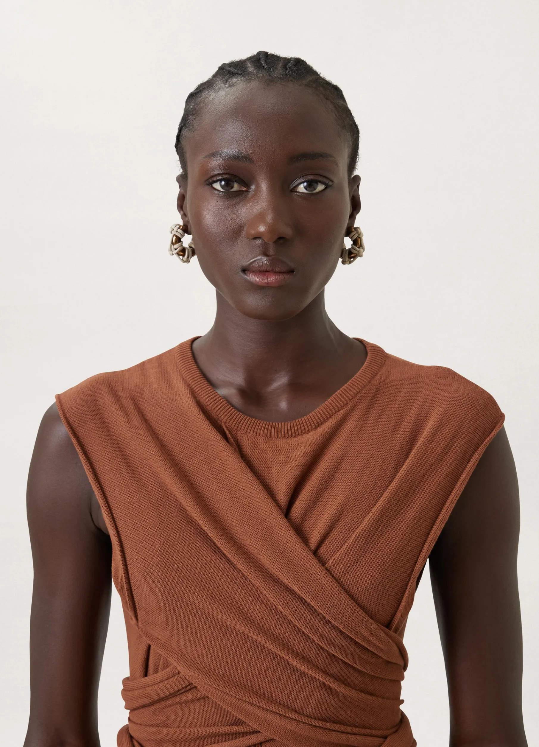 Knotted Sleeveless Dress