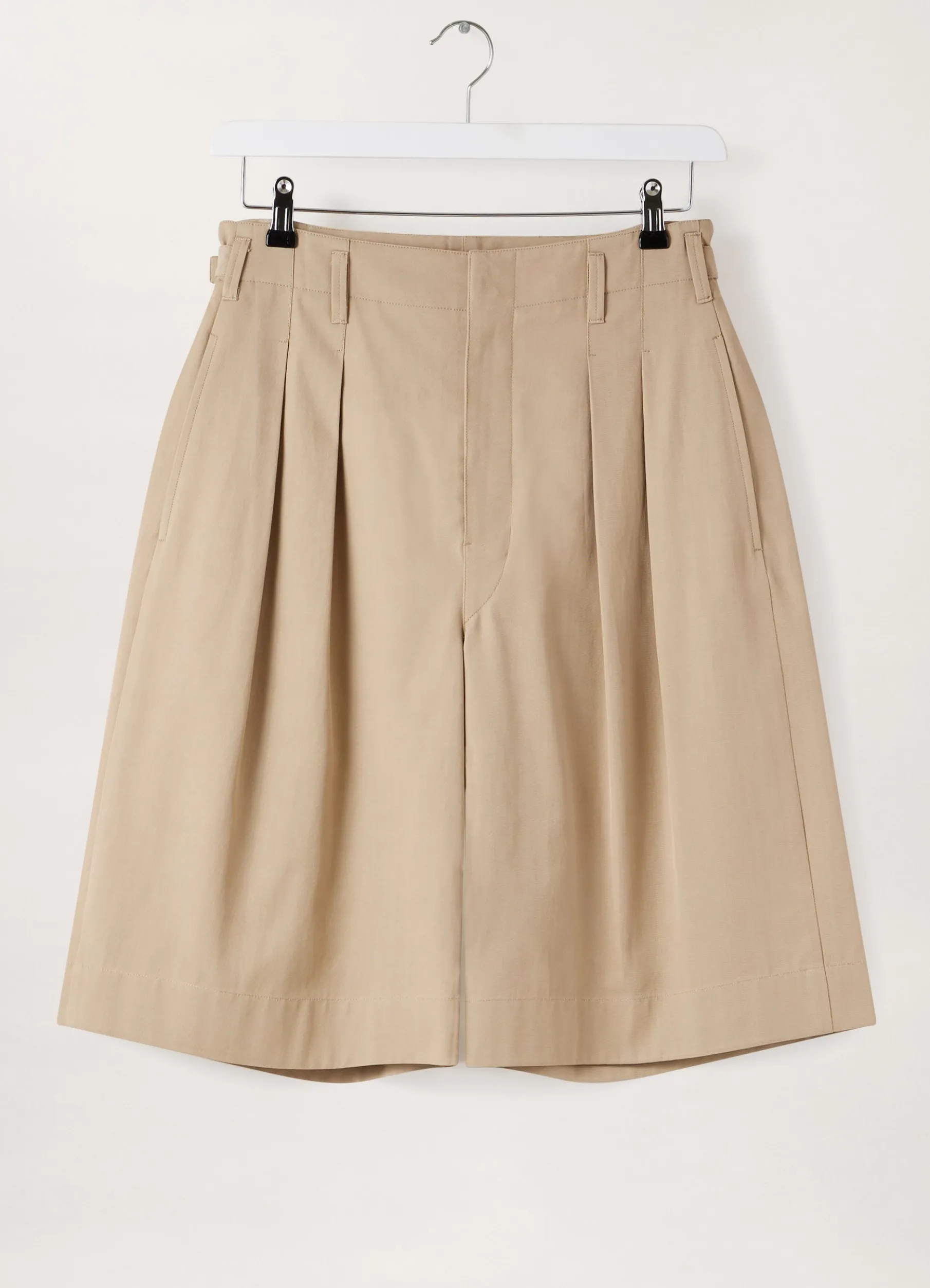 Pleated Bermuda Shorts