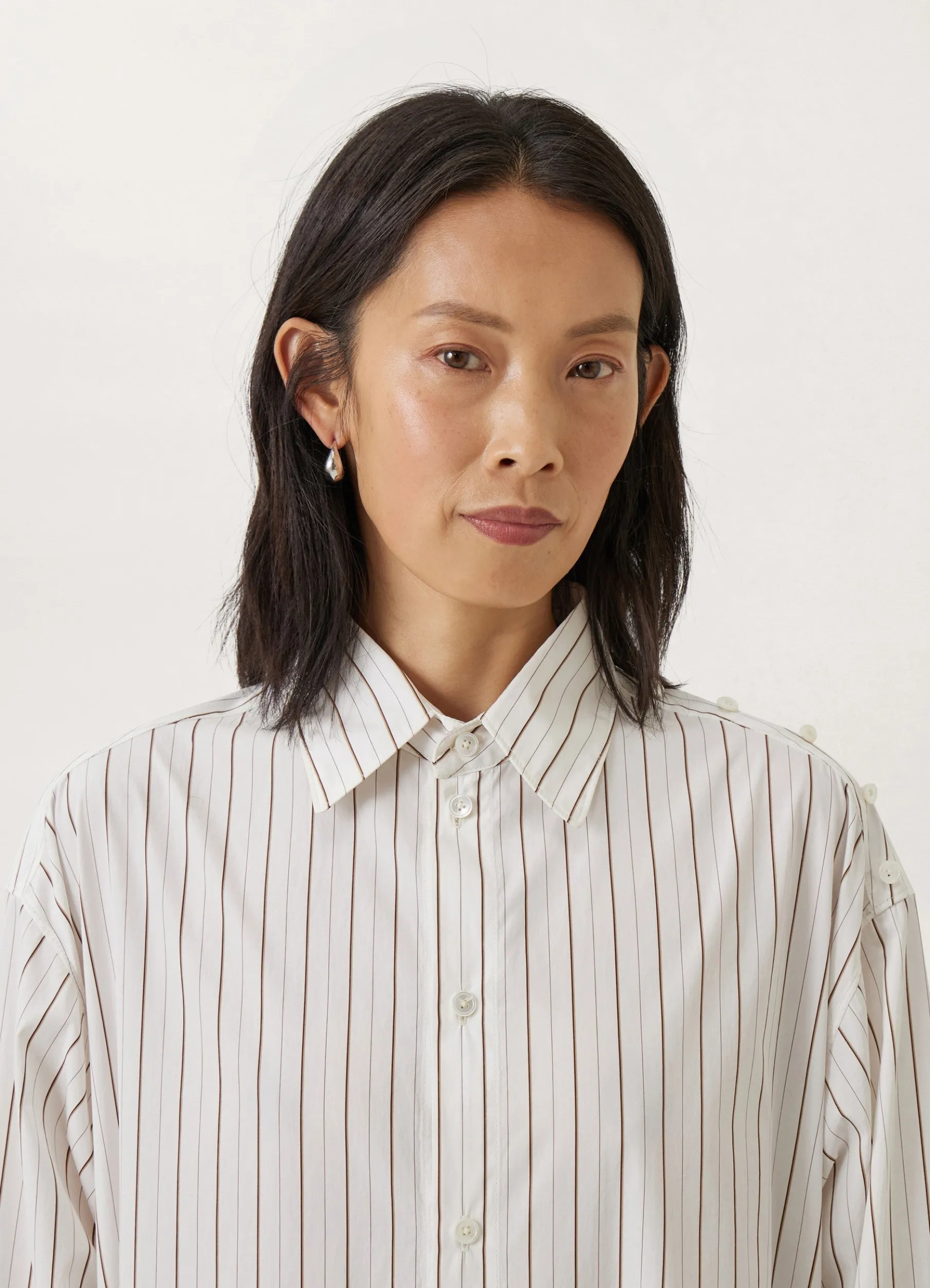 Playful Buttoned Shirt Dress