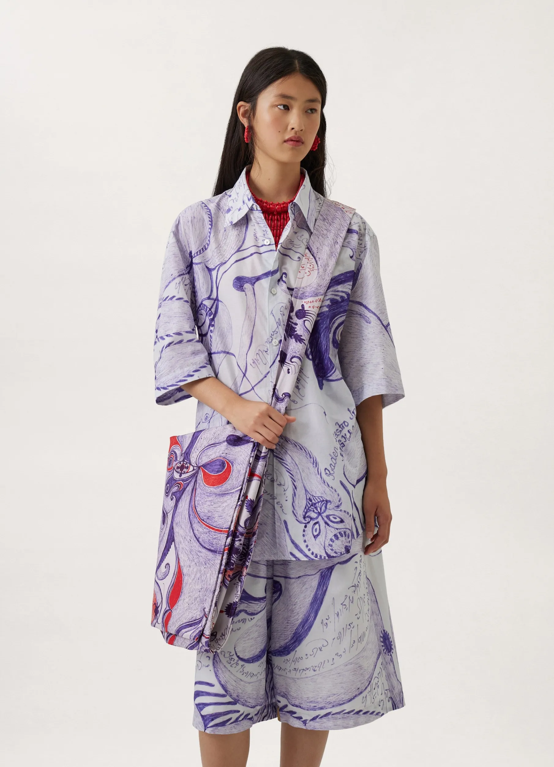 Large Printed Pocket Bag