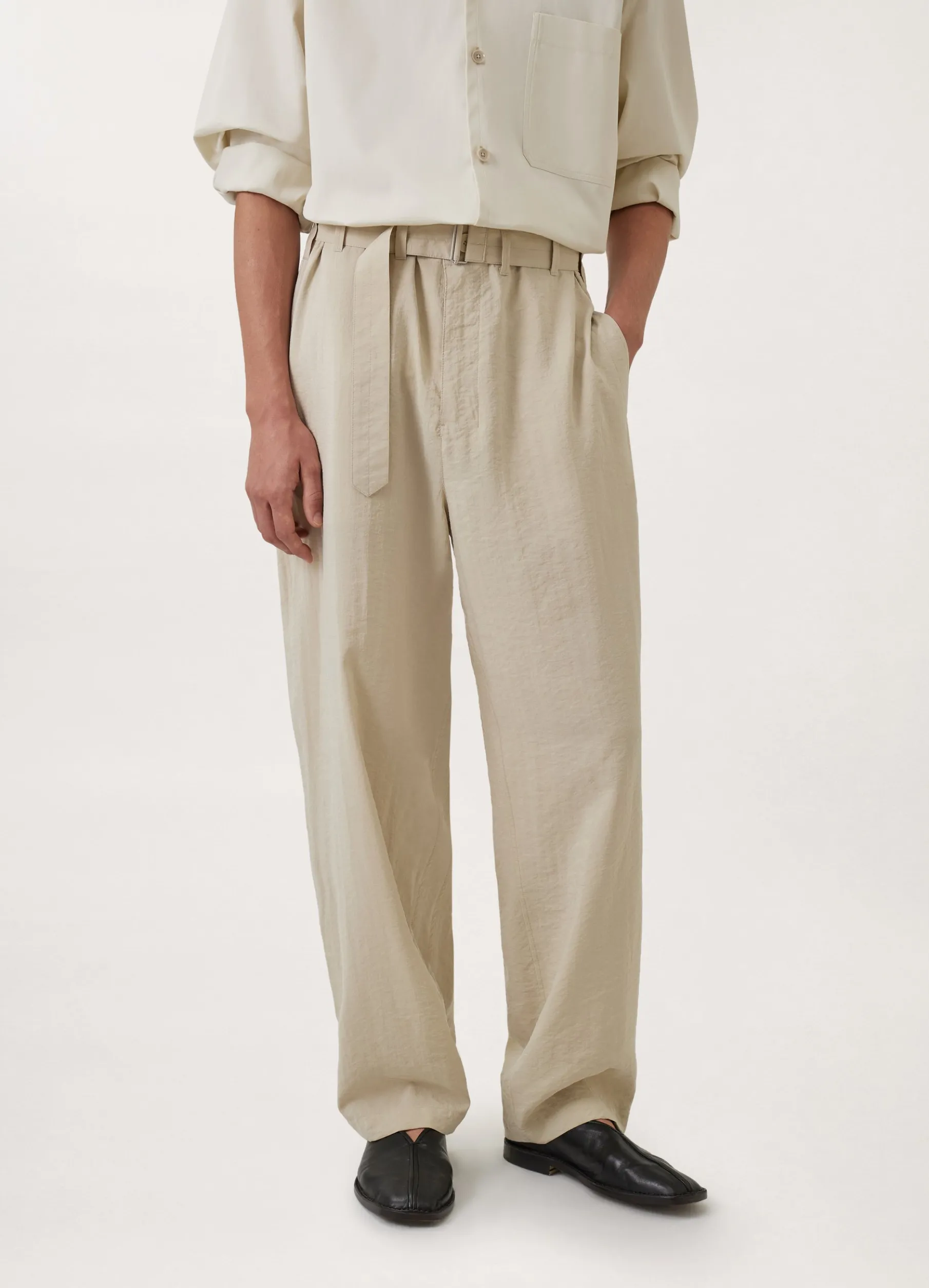 Belted Loose Pants